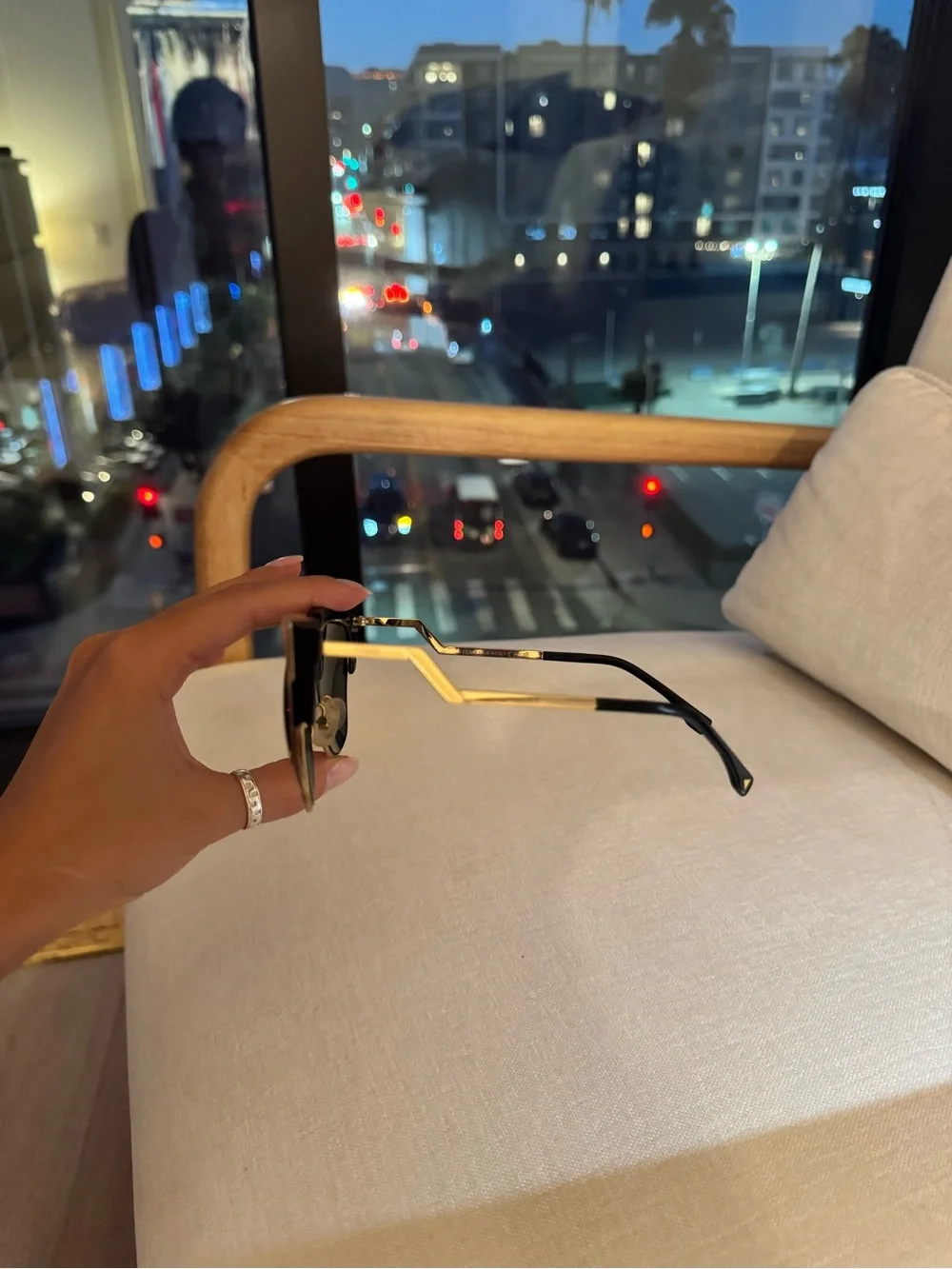 Fendi Geometric Cat Eye Sunglasses